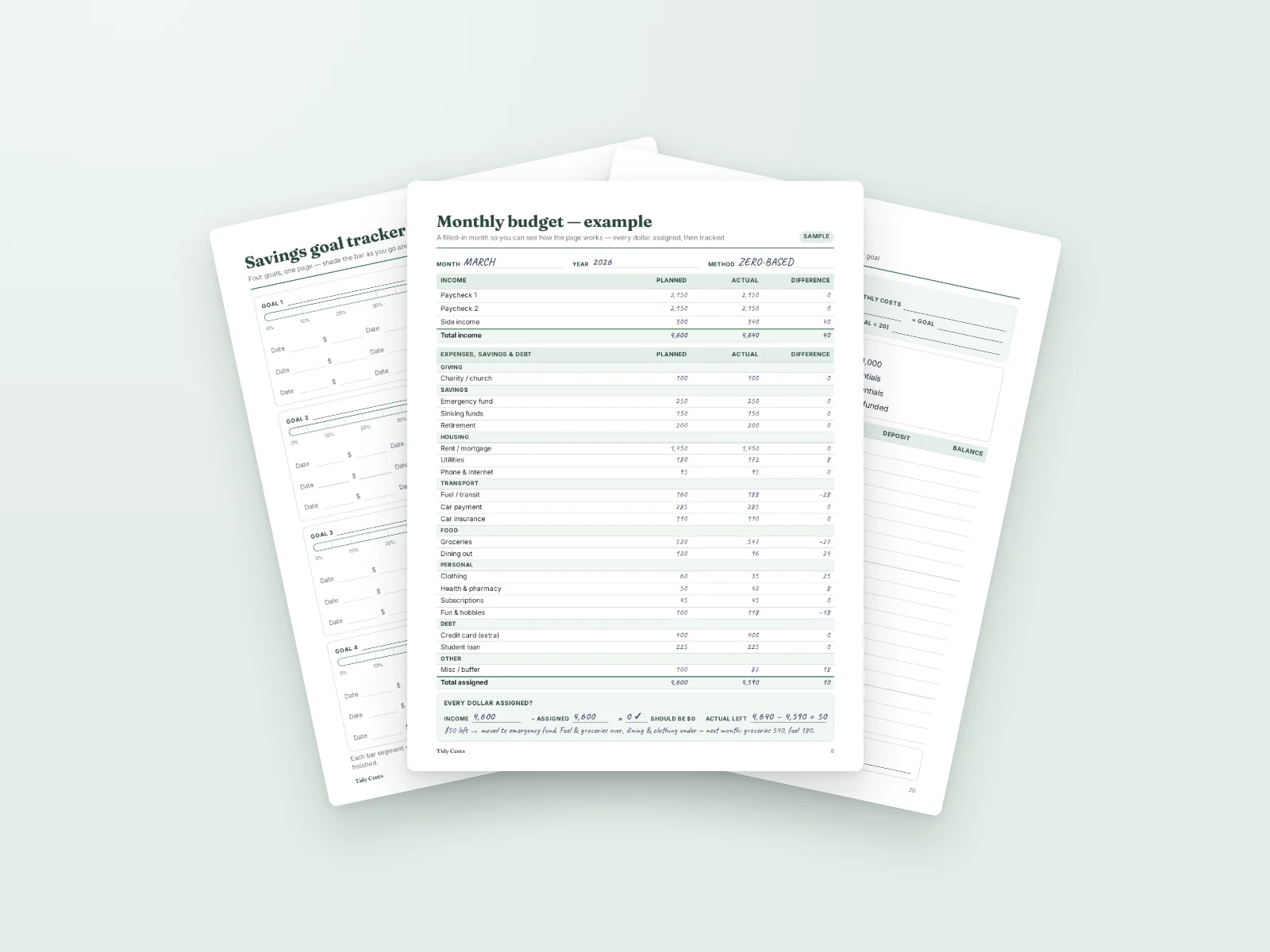 Budget Binder Printable Kit